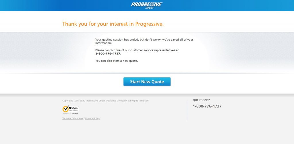 Progressive website homepage