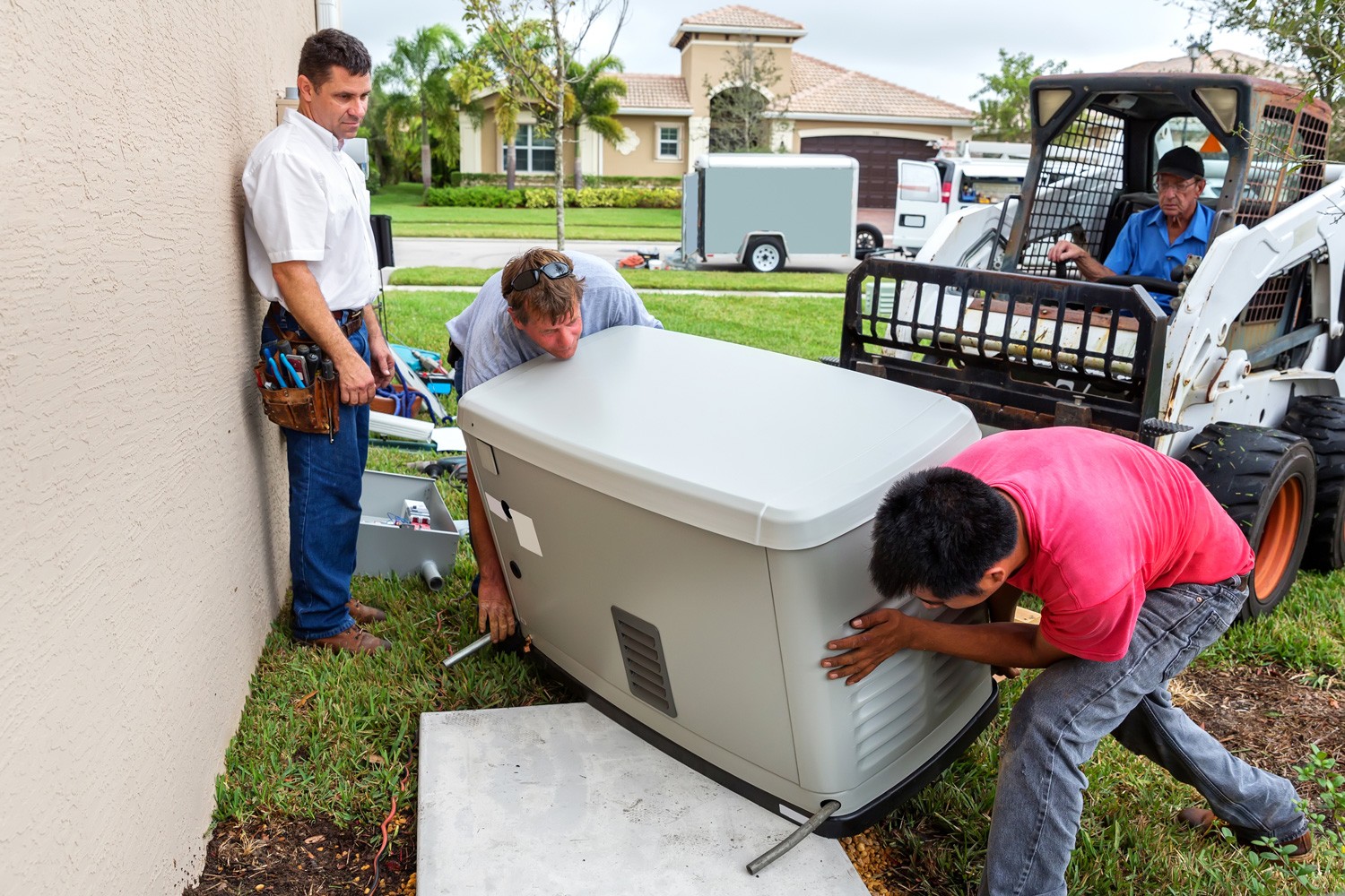 installing a 17 day whole house emergency generator for hurricane season. 