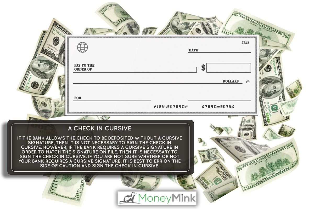 American money. Money falling. Dollar sign. Cash background, us bill., Do You Endorse A Check In Cursive?