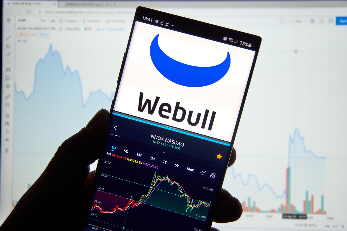 Launching and checking stocks via WeBull app